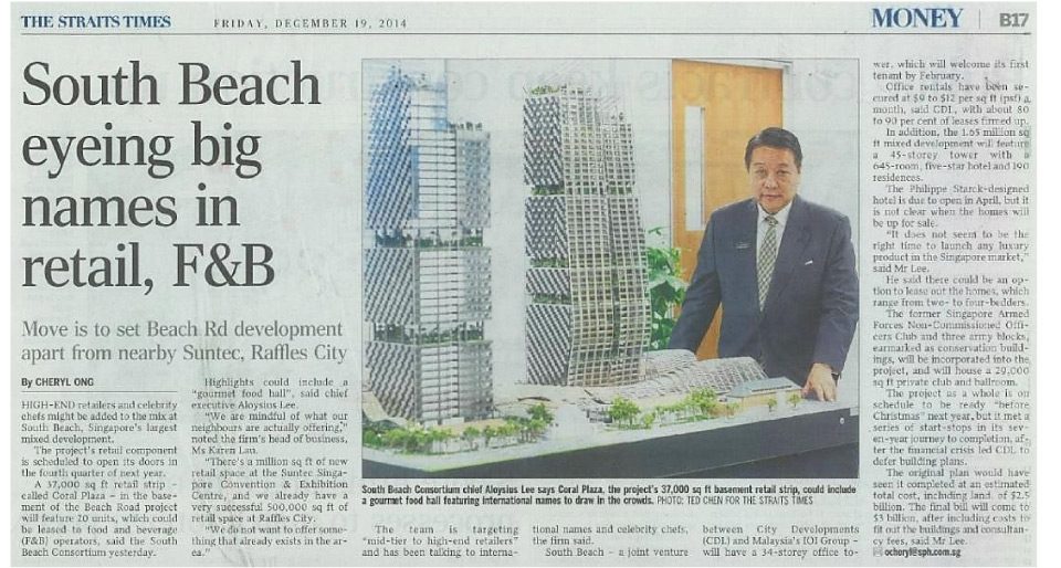 South Beach Eyeing Big Names in Retail, F&B